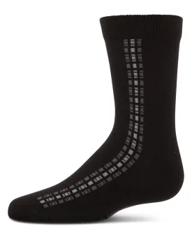 Boy's Vertical Dashed Line Crew Socks