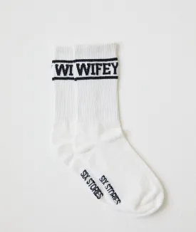 Wifey Socks - Black