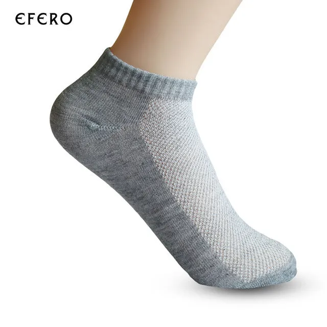 10Pair/Lot Summer Women Socks Short Couple Classic White Gray Black Women's Sock Unisex Mesh Breathable Ankle Socks Female Meias