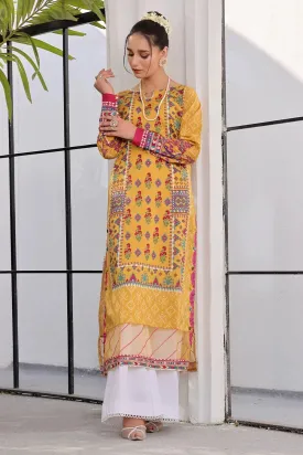 2PC Unstitched Printed Lawn Shirt and Trouser KST-2528