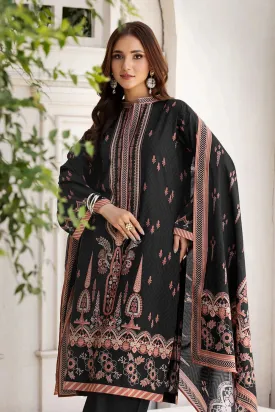 3PC Printed Unstitched Lawn Suit KLA-2683