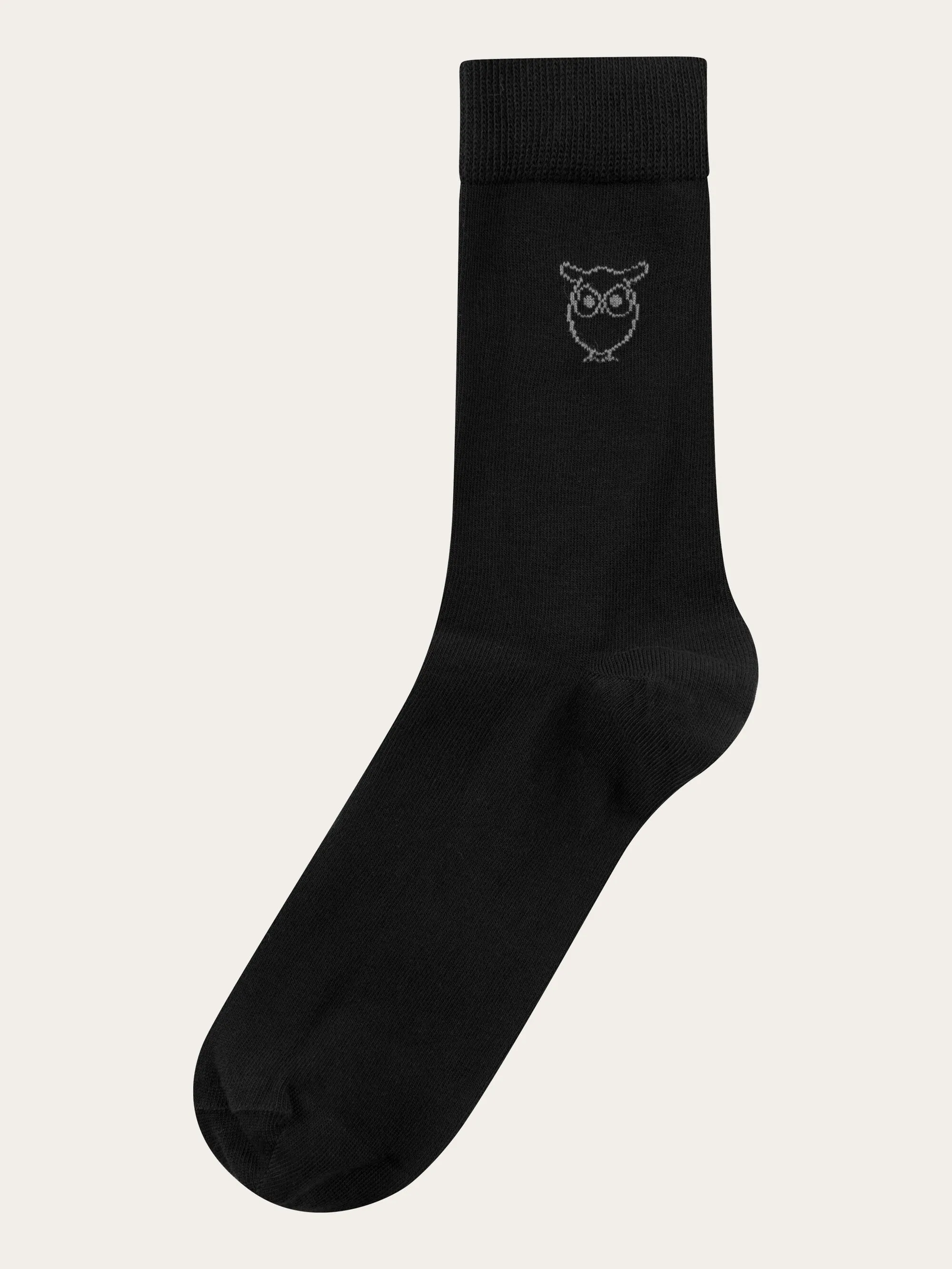 4-pack socks - solid socks - Black Jet