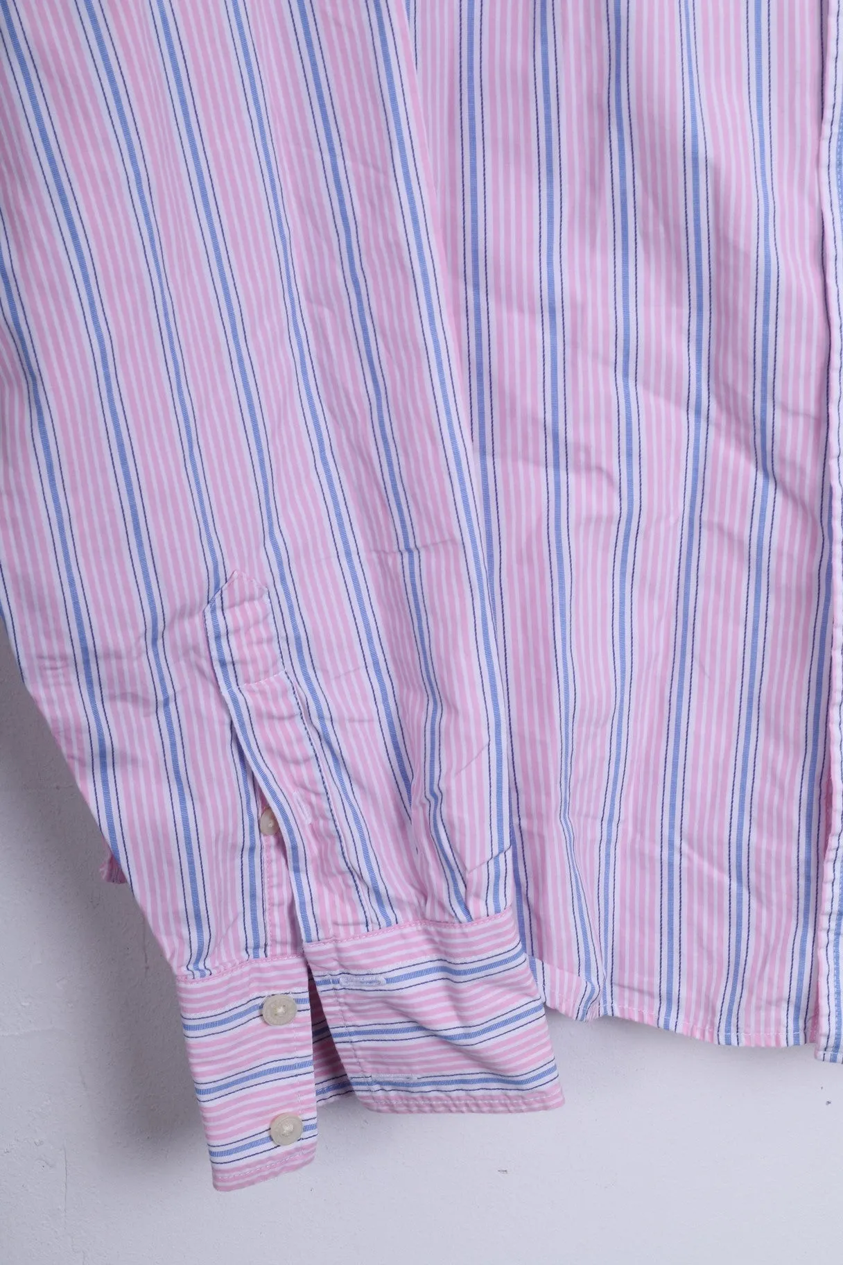 Abercrombie & Fitch Mens L Casual Shirt Striped Muscle Cotton