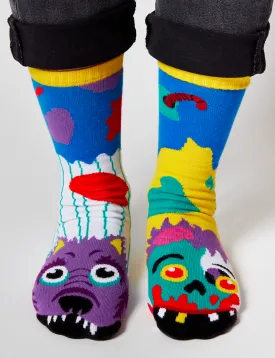 ADULT ZOMBIE & WEREWOLF SOCKS by Pals Socks