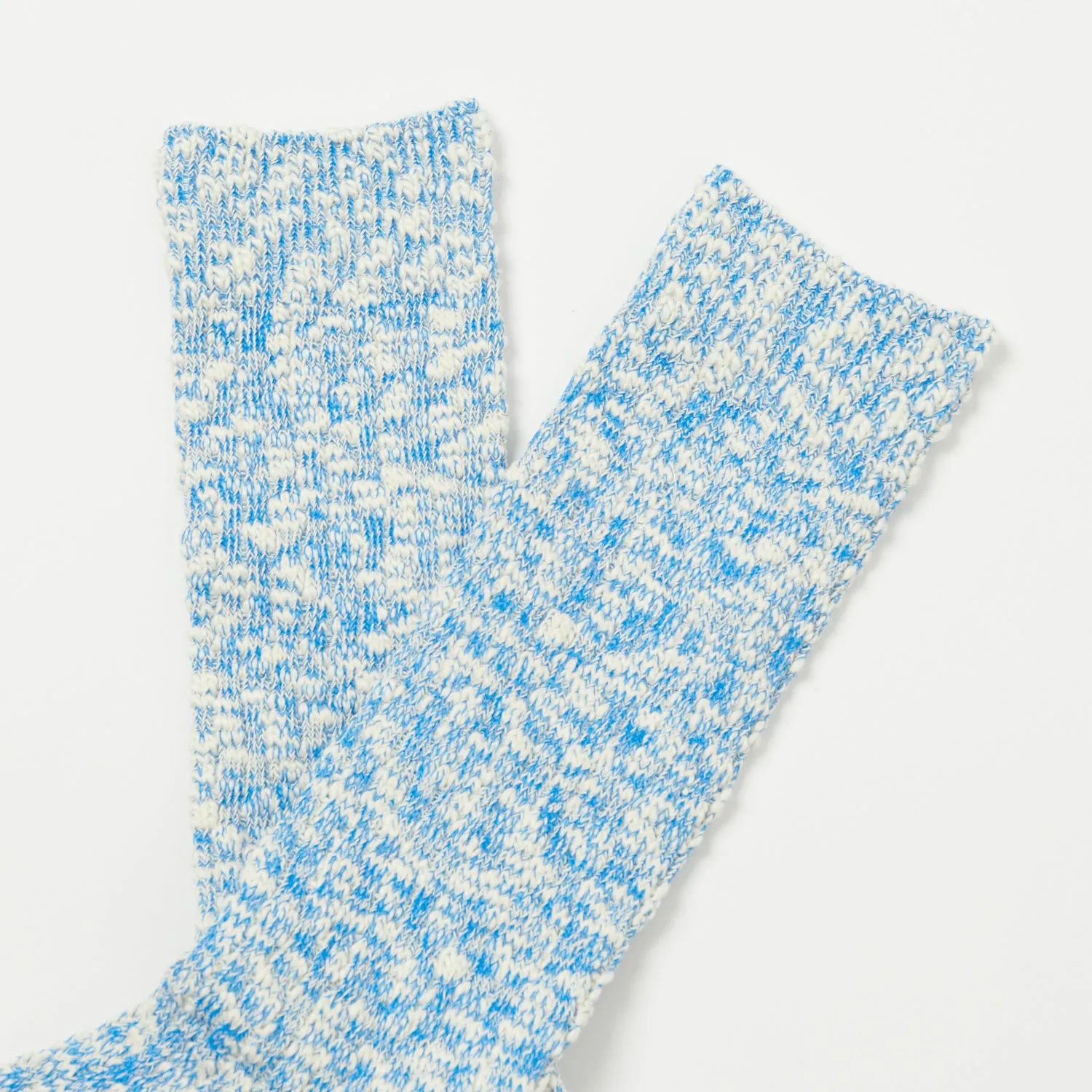 Anonymous Ism Light Slub Crew Socks - Blue