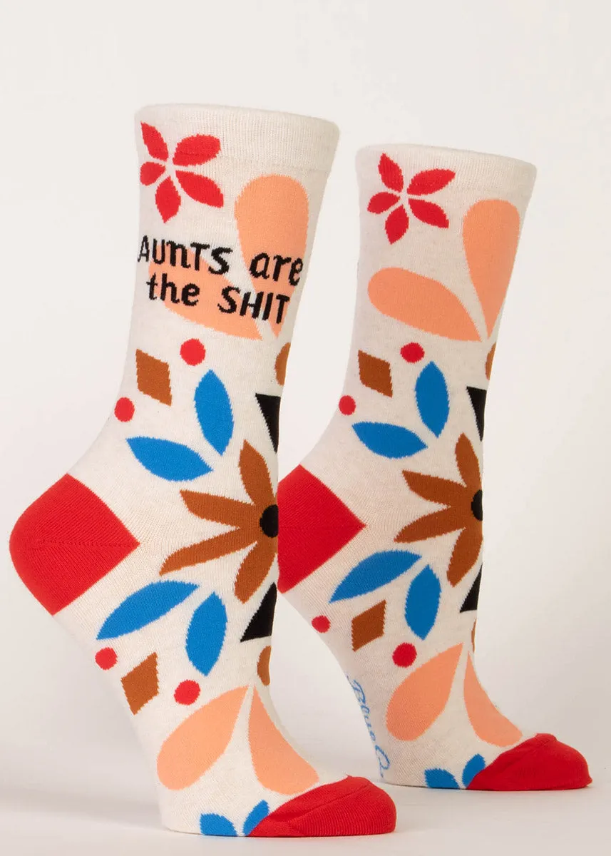 Aunts Are the Shit Women's Socks