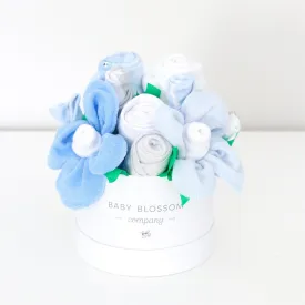 Baby Blossom Company Blue Hatbox Bouquet - Petite