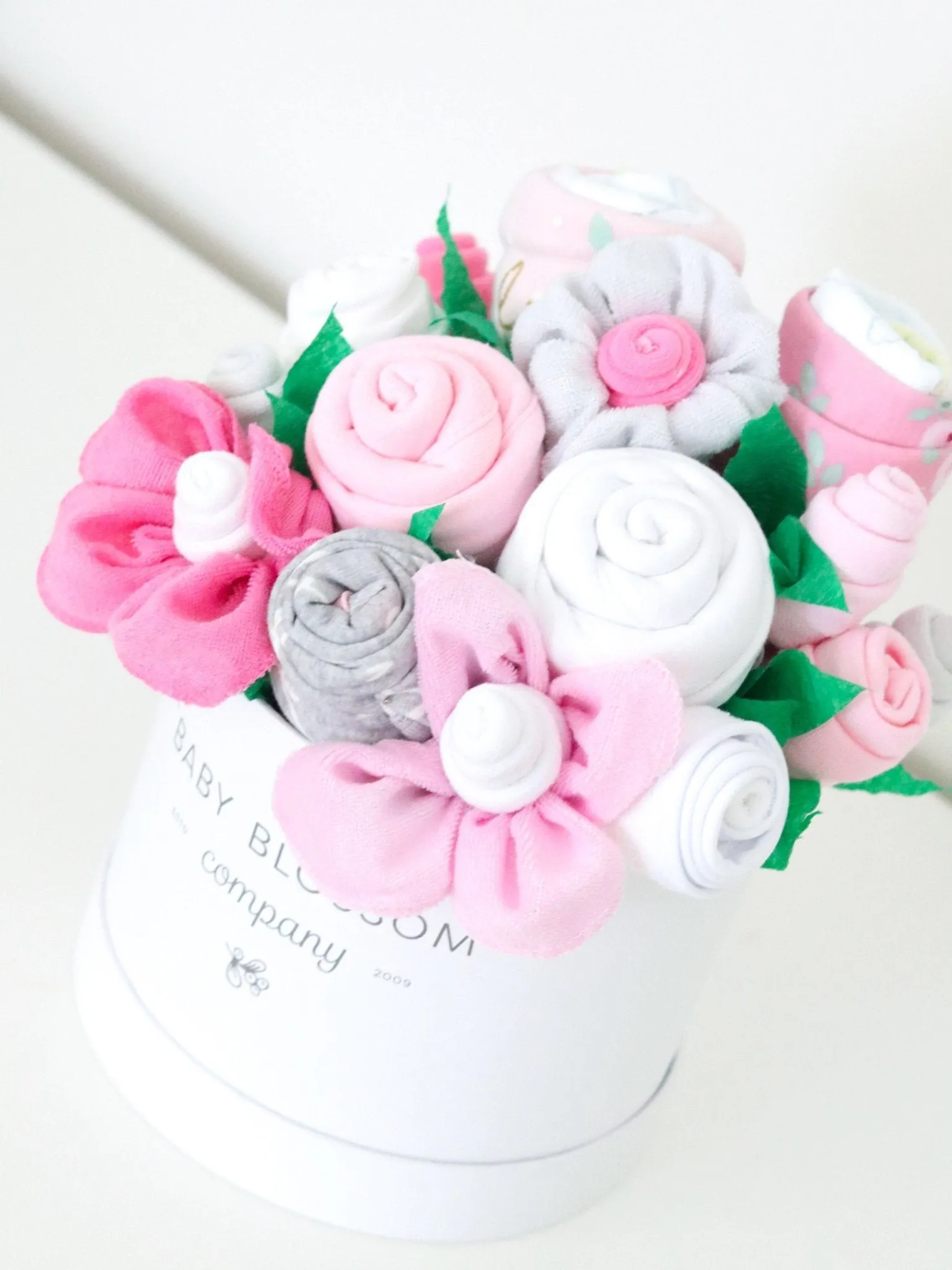 Baby Blossom Company Pink Hatbox Bouquet - Deluxe