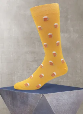 Beer Sock in Yellow