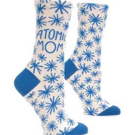 BLUE Q ATOMIC MOM CREW SOCK