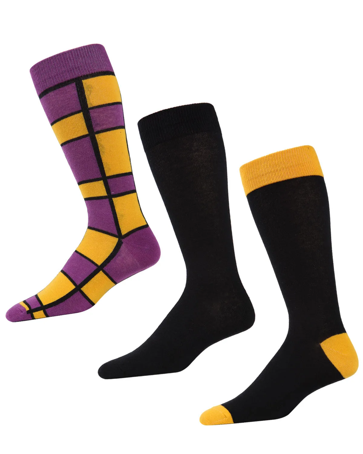 Boxernate Cotton Blend Crew Sock 3 Pair Pack