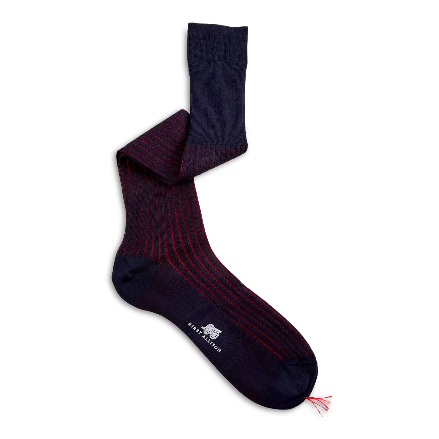 Bresciani OTC Contrasting Rib 100% Cotton Socks