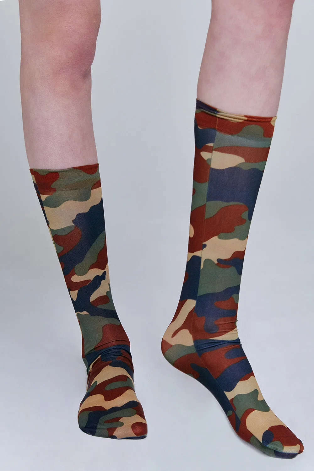 Camo Print Socks