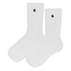 Carhartt WIP Madison Pack Socks - White / Black