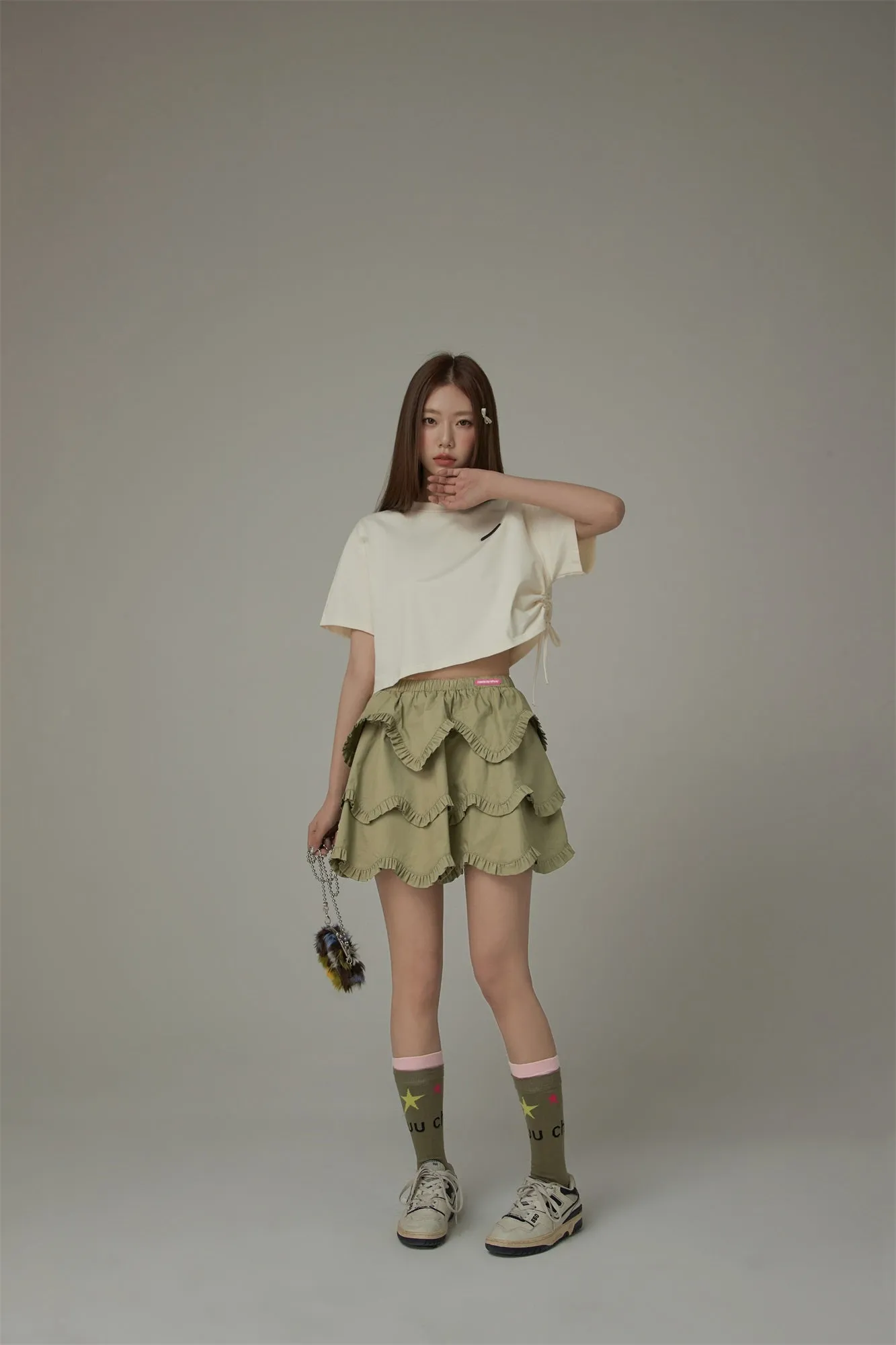 Chuu Logo Star Color Socks