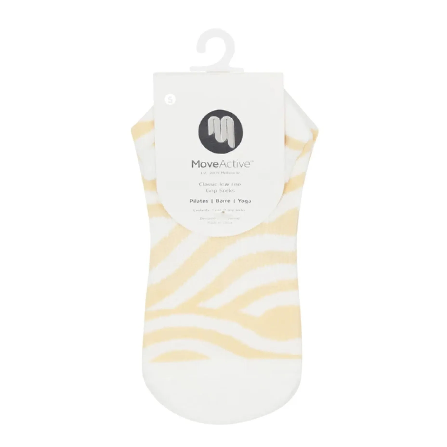 Classic Low Rise Grip Socks - Monochrome Swirl  (Barre / Pilates)