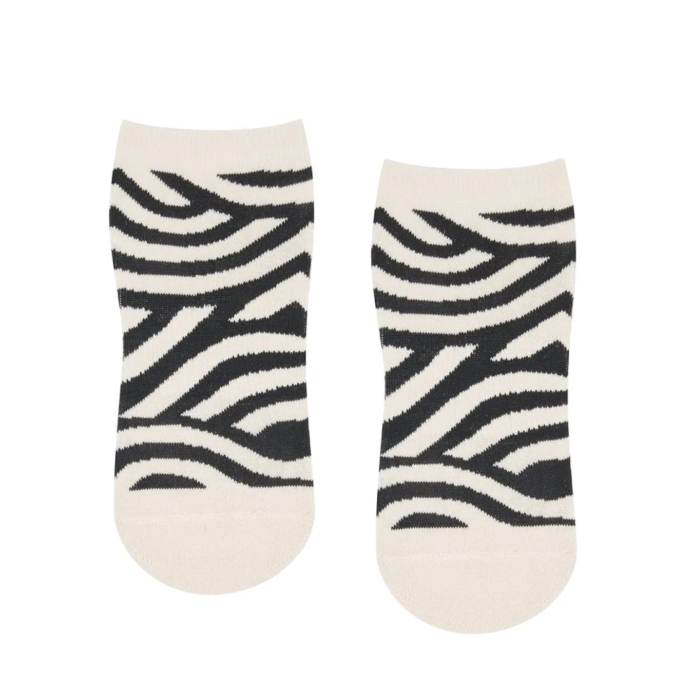 Classic Low Rise Grip Socks - Monochrome Swirl  (Barre / Pilates)