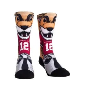 Crimson & Gray Butch "12" Rockem Crew Socks