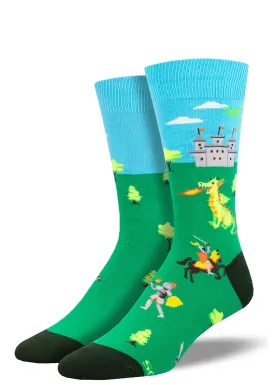 Dragon Castle Men's Socks