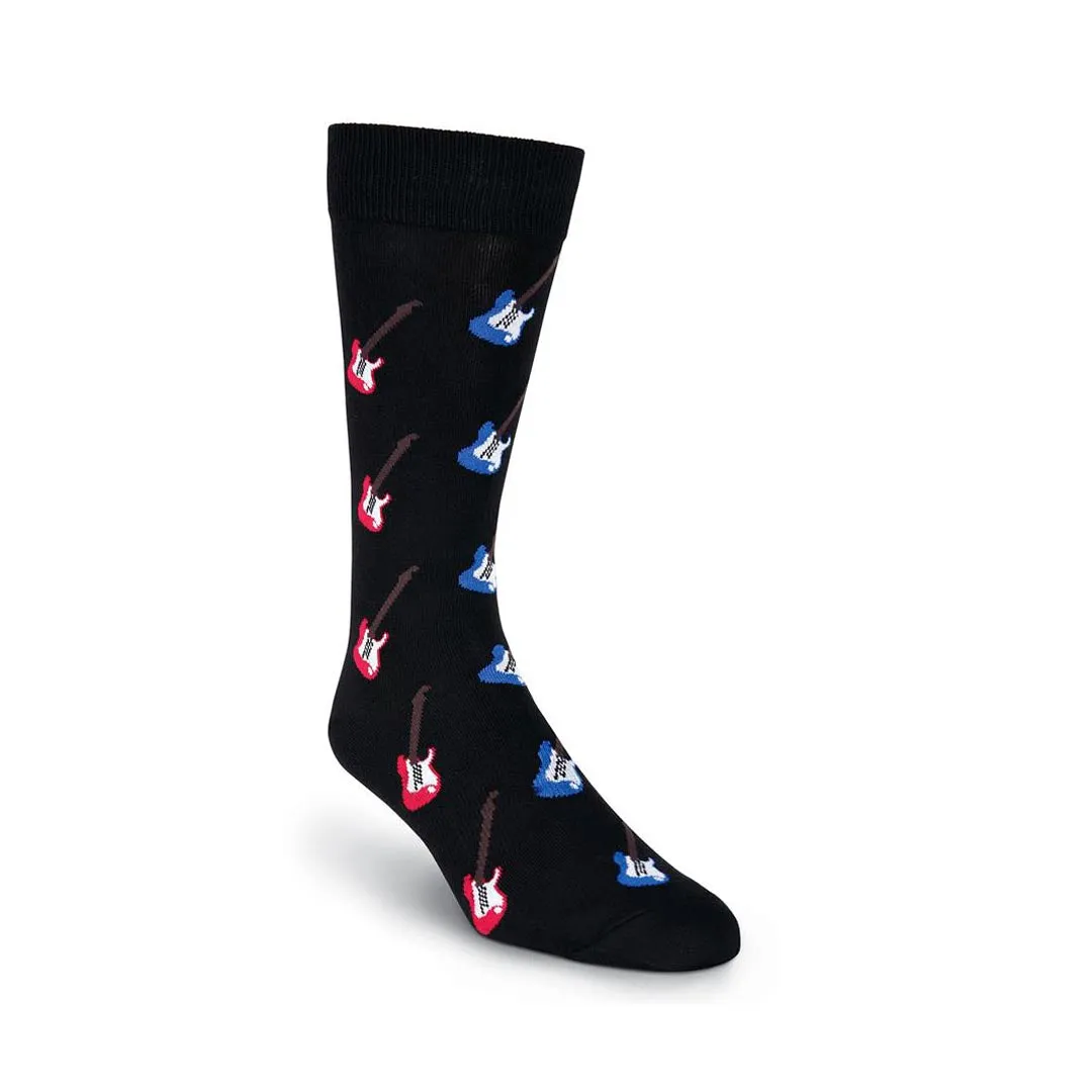 ELECTRIC GUITAR CREW SOCKS-MEN'S