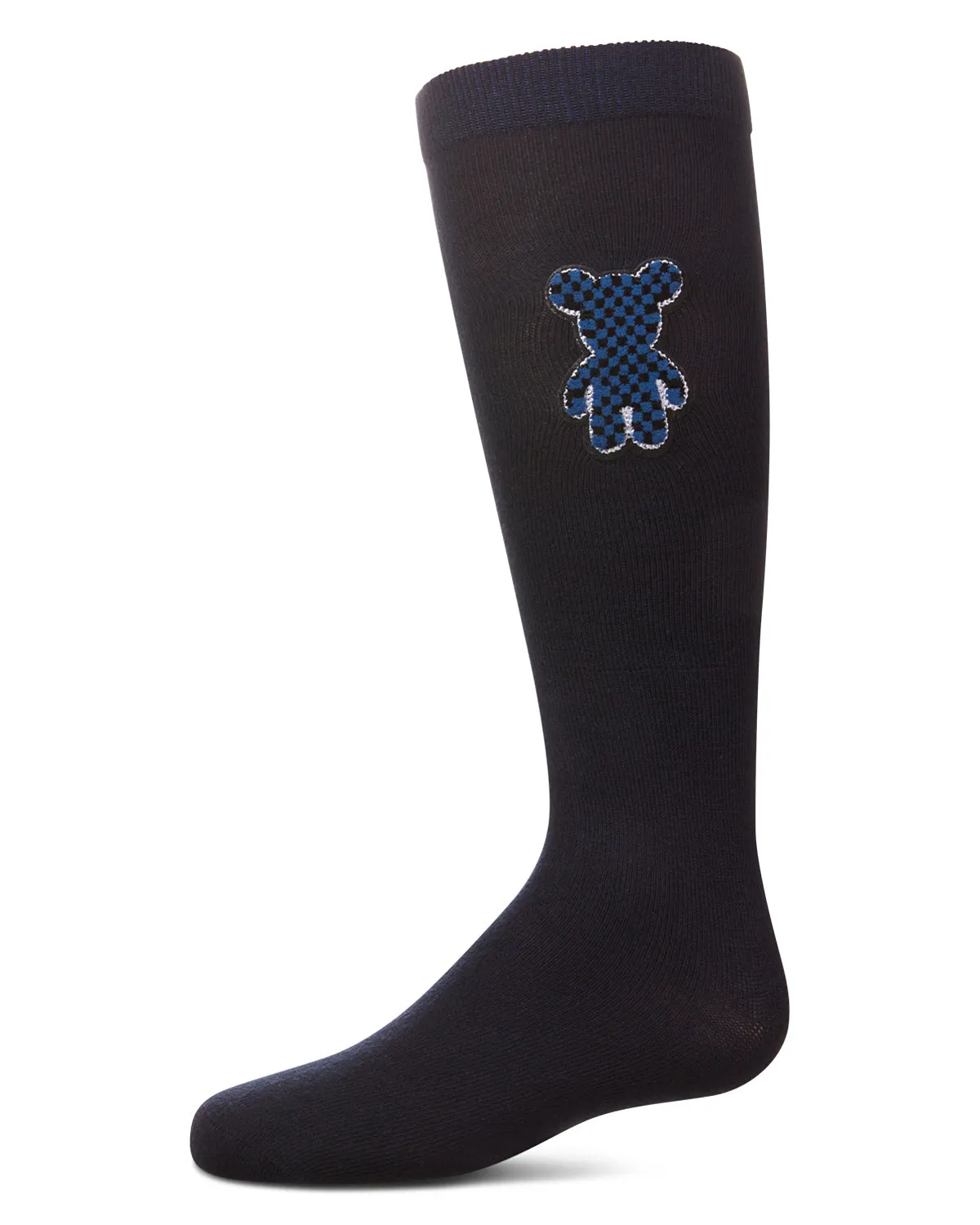 Girls' Boxed Bear Patch Knee High Socks