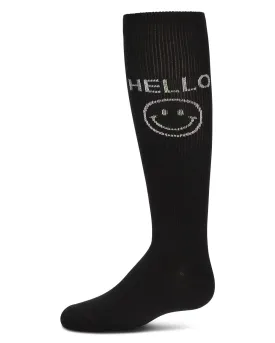 Girls' HELLO Knee High Socks