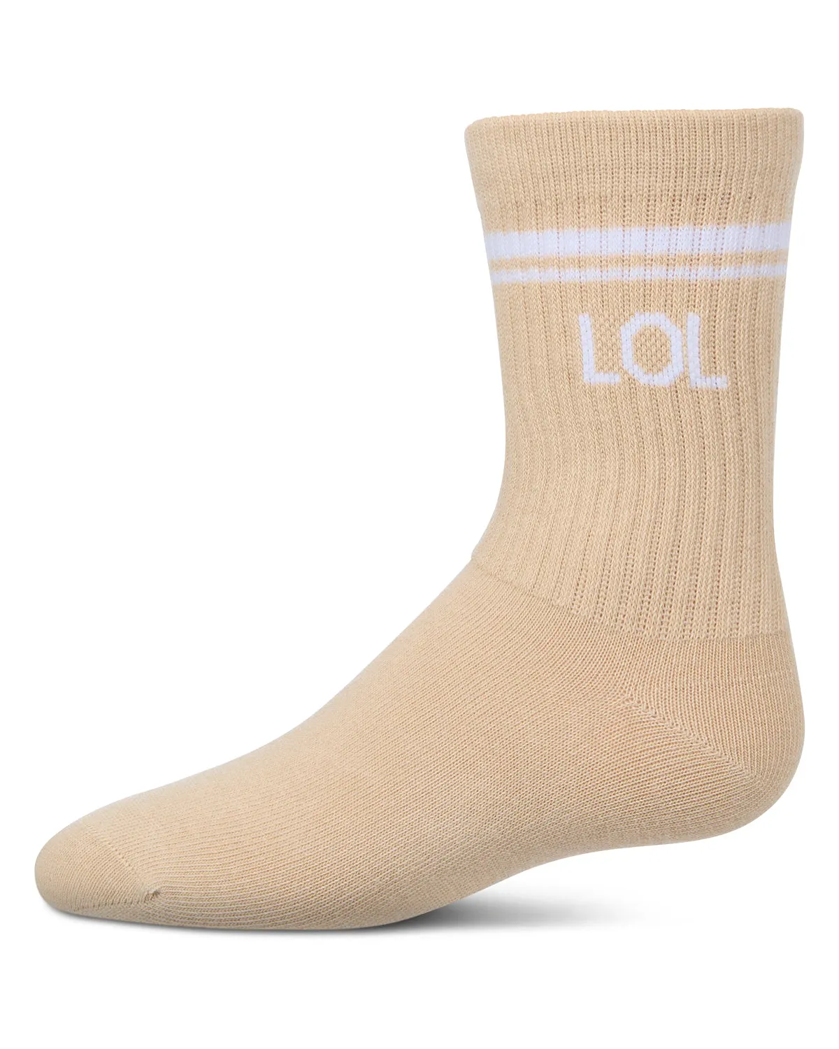 Girl's LOL Athletic Crew Socks