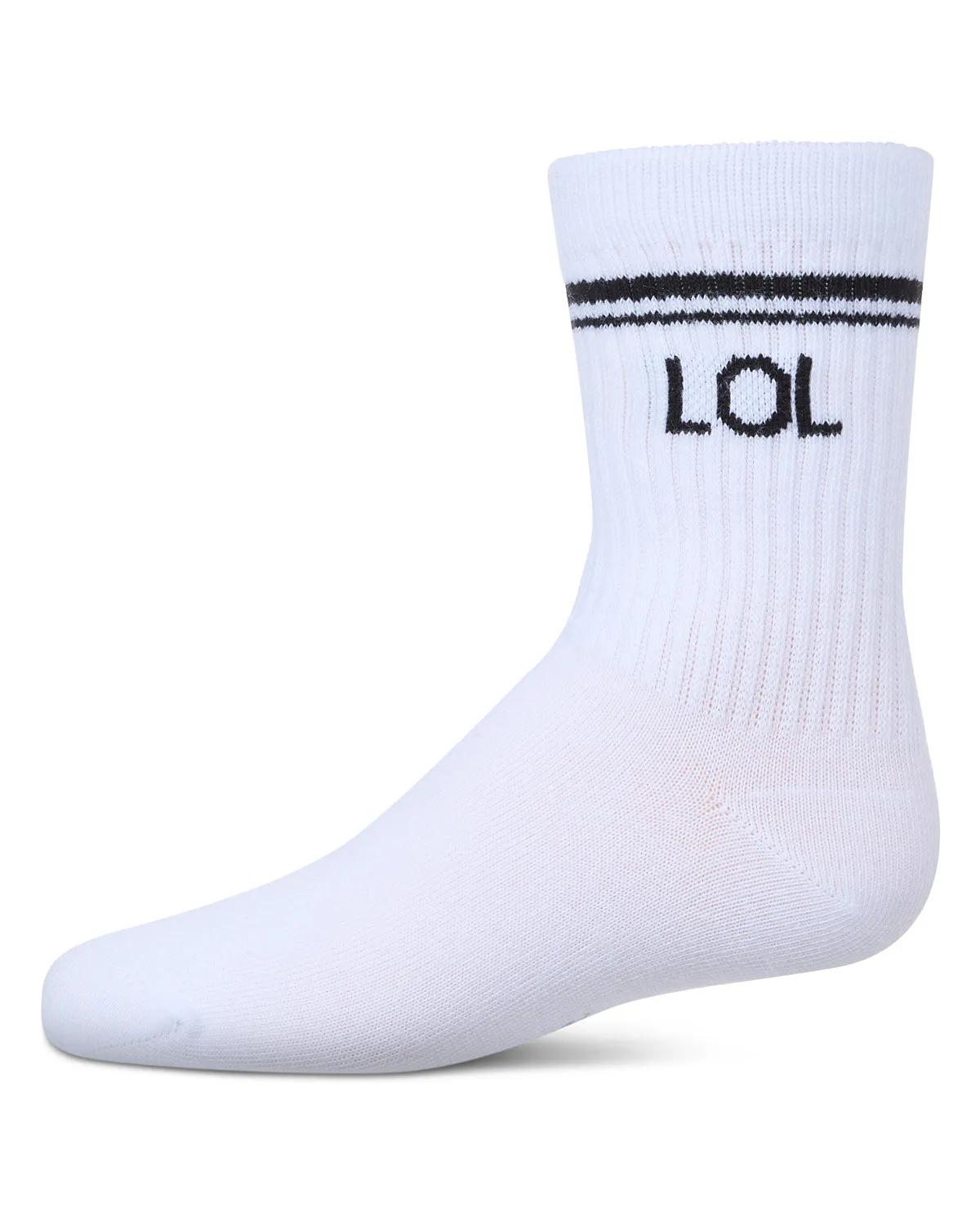 Girl's LOL Athletic Crew Socks