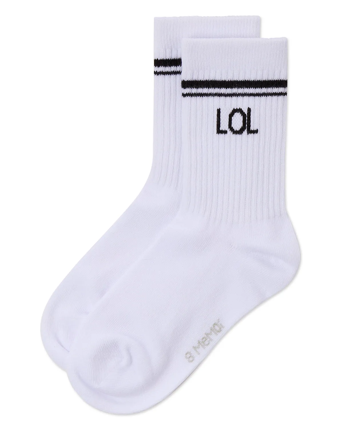 Girl's LOL Athletic Crew Socks