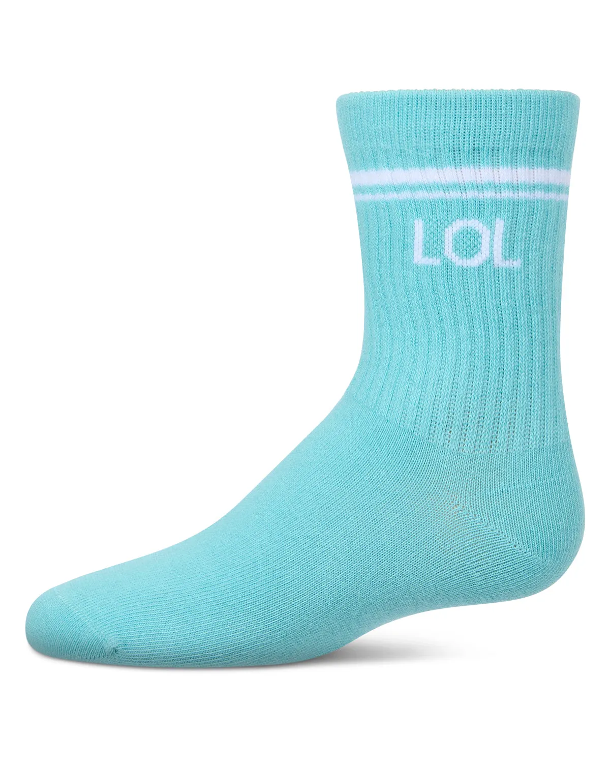 Girl's LOL Athletic Crew Socks