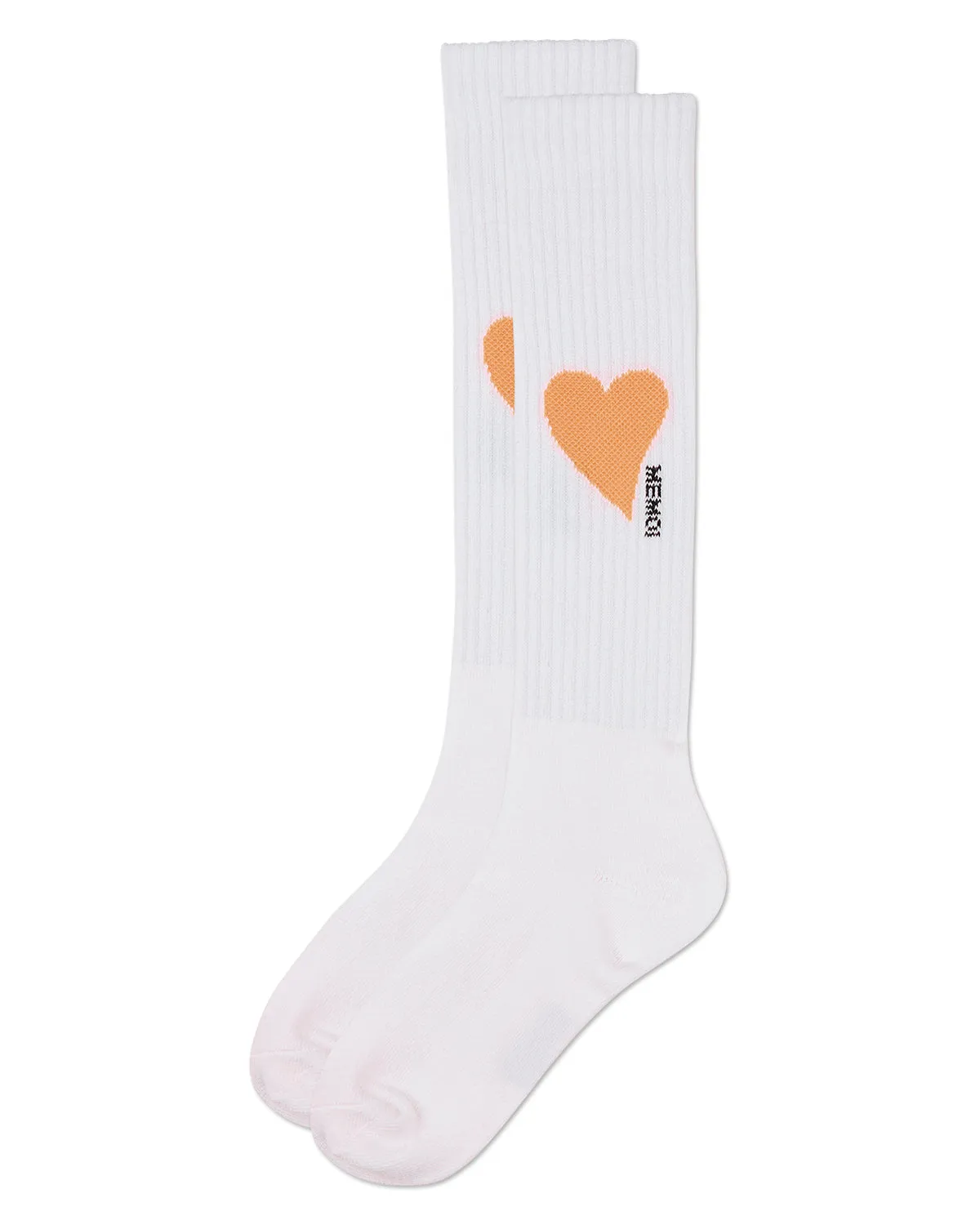 Girls' Single Heart Logo Knee High Socks