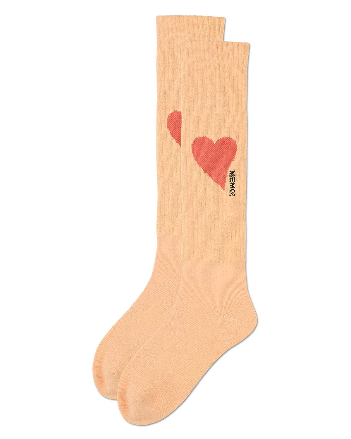 Girls' Single Heart Logo Knee High Socks