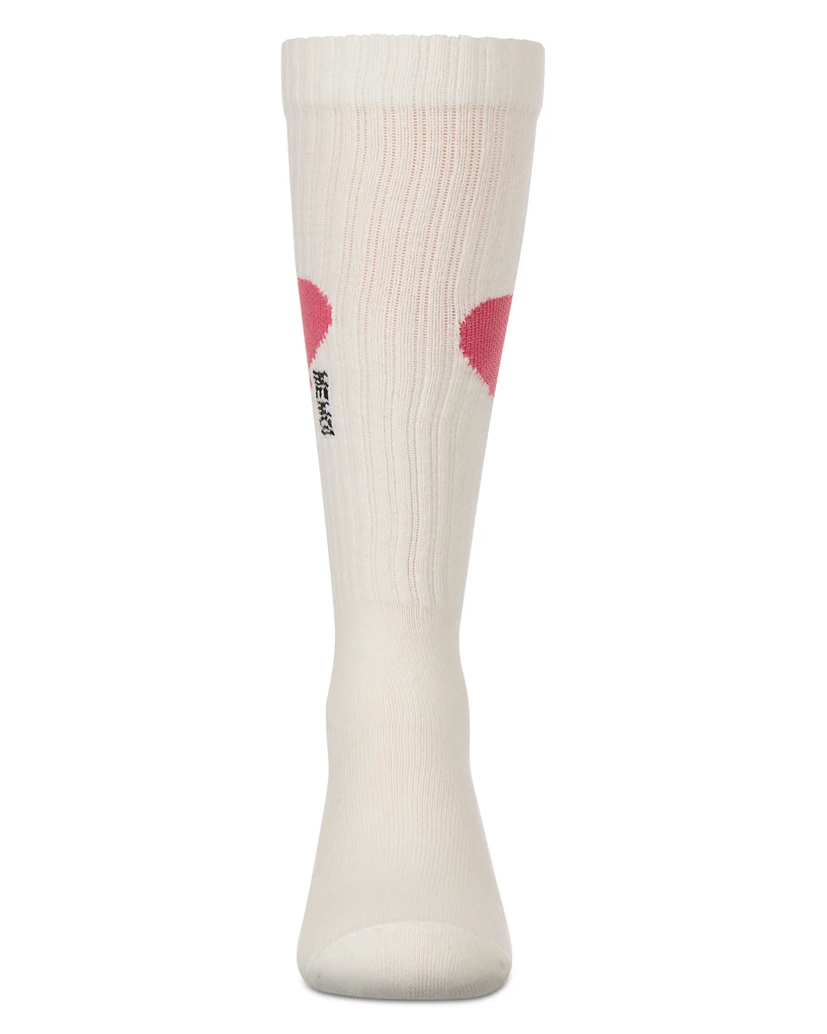 Girls' Single Heart Logo Knee High Socks