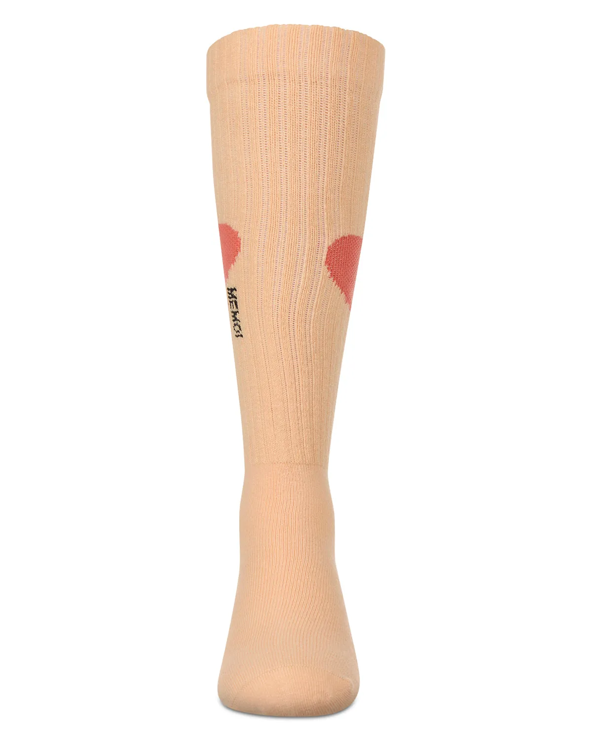 Girls' Single Heart Logo Knee High Socks