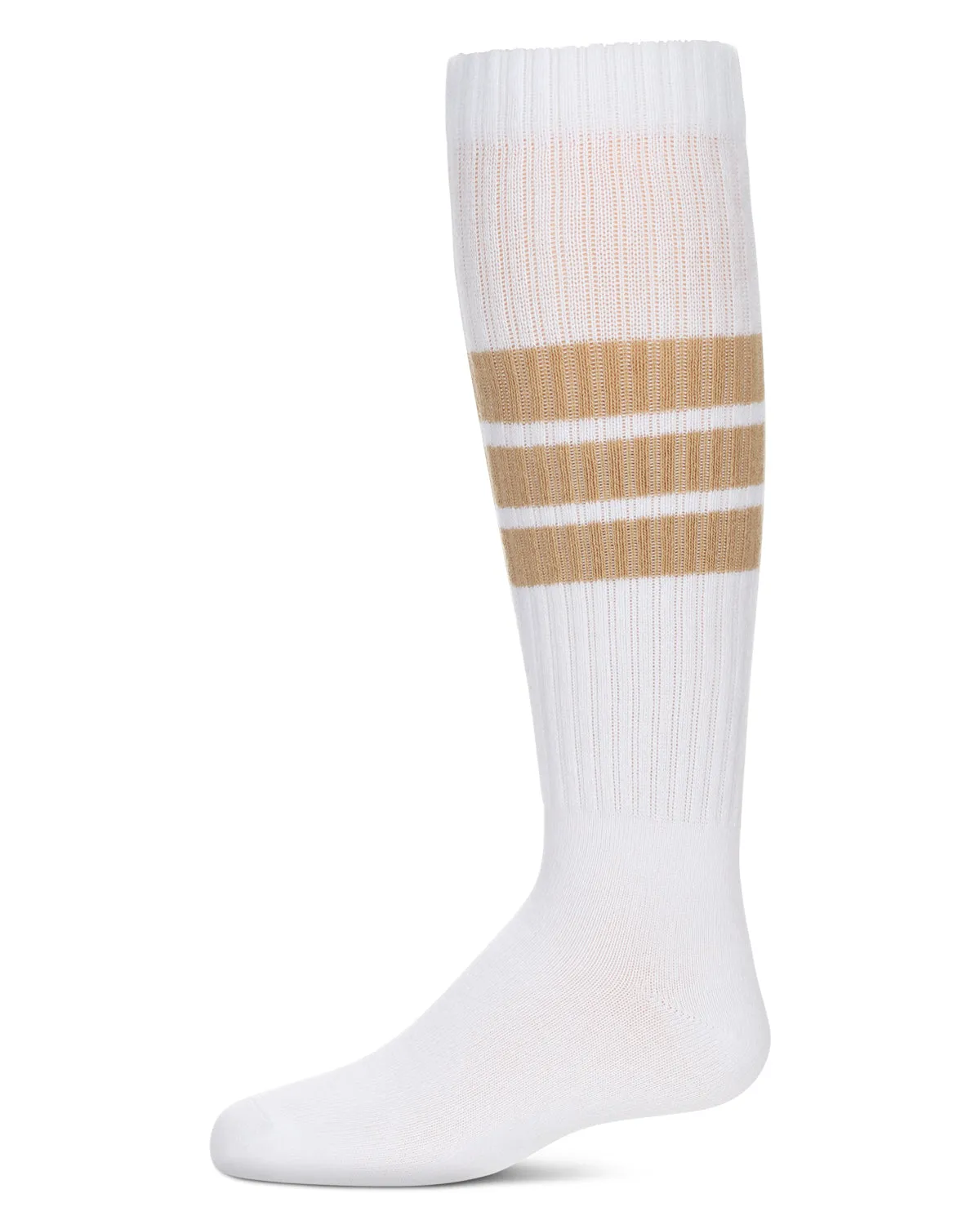 Girls' Triple Stripe Knee High Socks