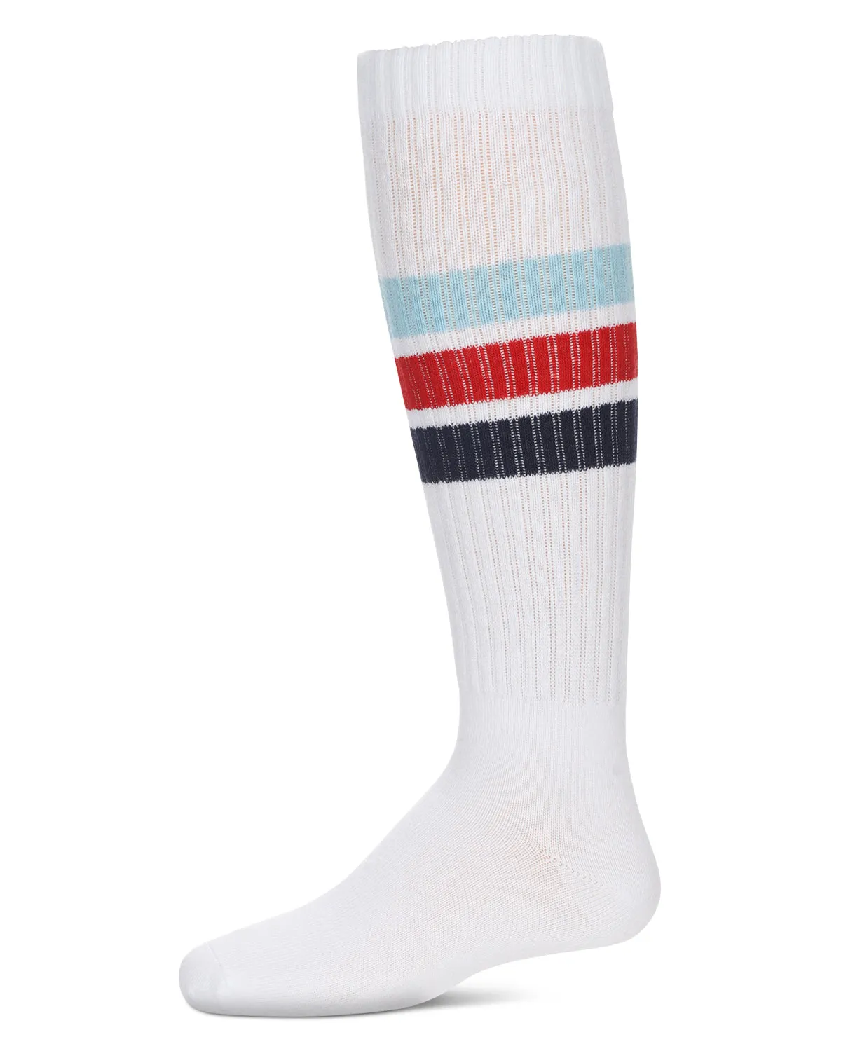 Girls' Triple Stripe Knee High Socks