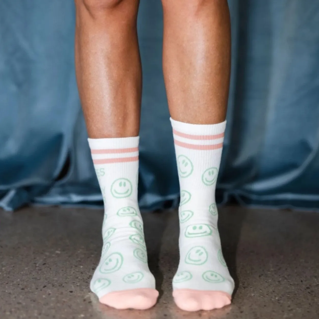 Happy Hour - Crew Grip Sock (Barre / Pilates)