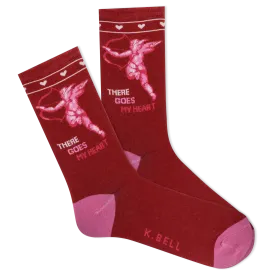 K.Bell Women's There Goes My Heart Crew Socks