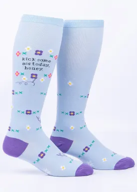 Kick Some Ass Stretch-It Knee Socks