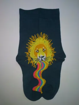 Lion Rainbow Mouth Crew Socks