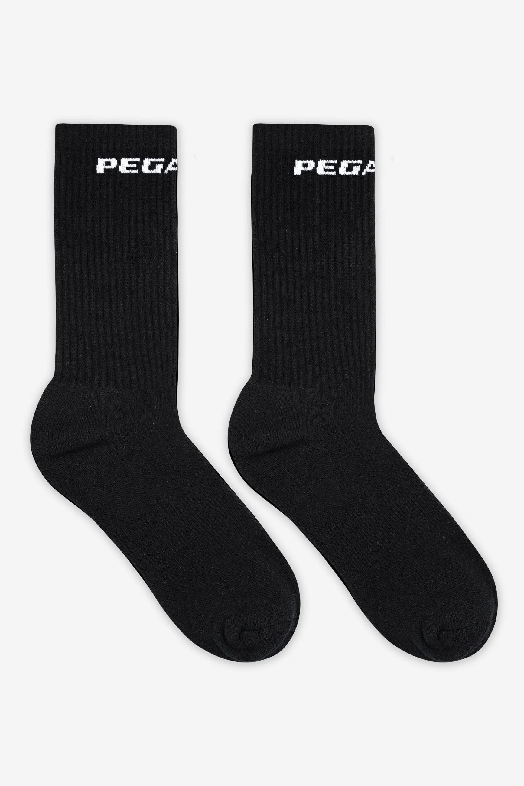 Logo Socks Black White