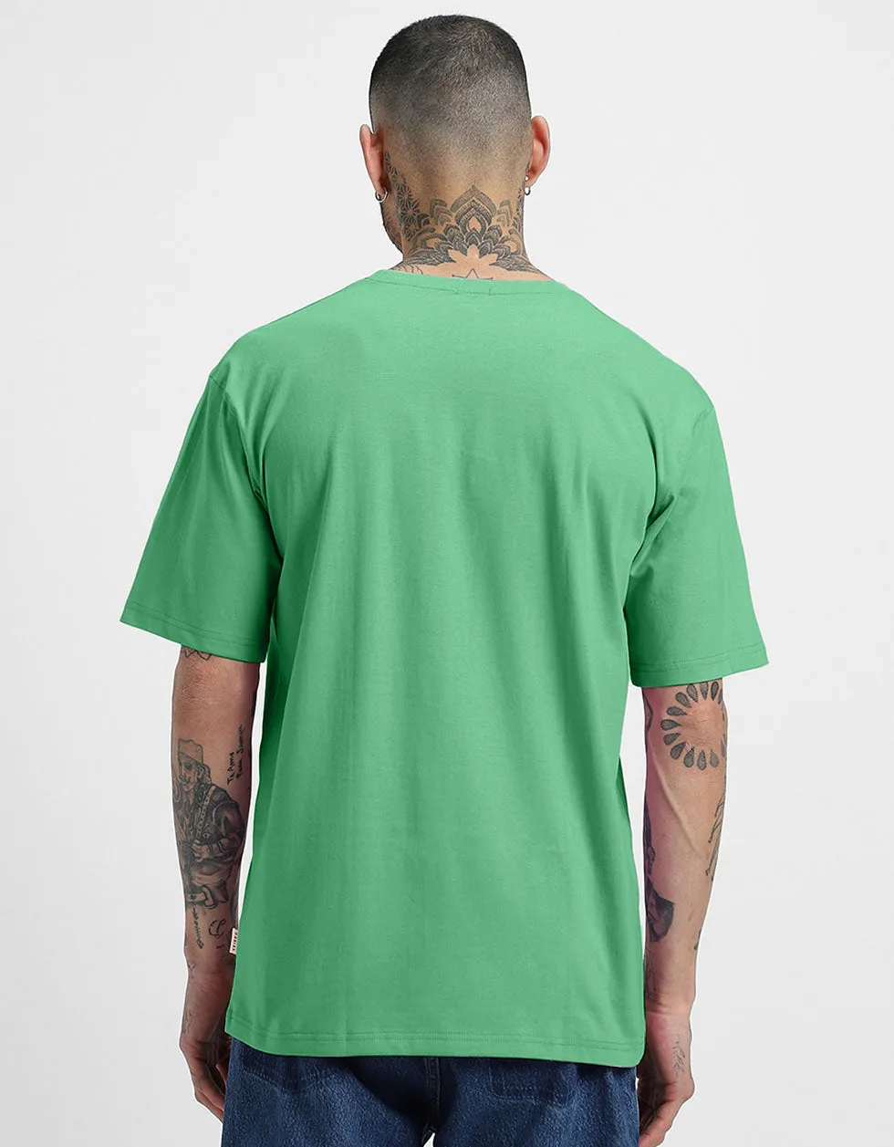 Men's Mint Oversized Solid Tshirt