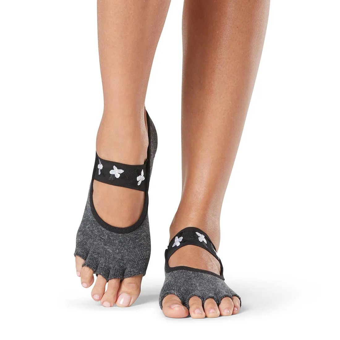 Mia Half Toe Grip Socks - Pansy (Barre / Pilates)