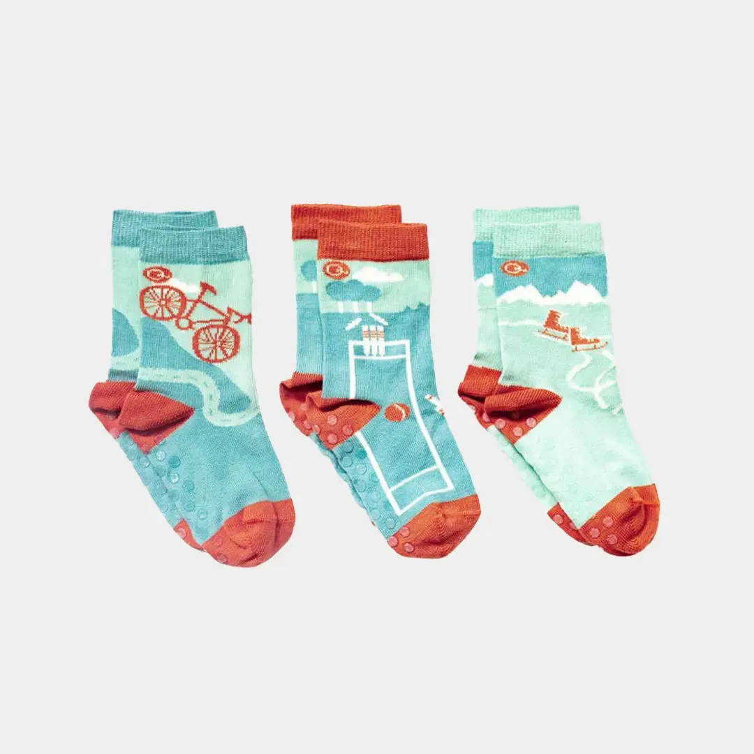 Mixed Patterns Baby Socks (3-pack)