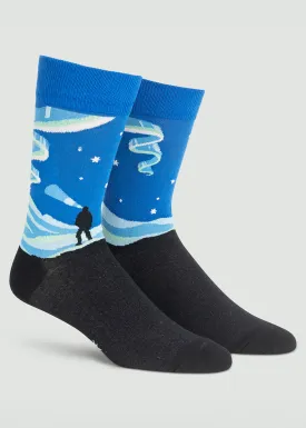 Northern Lights Glow-in-the-Dark Men's Socks