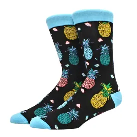 Pineapple Patterned Socks from the Sock Panda (Adult Large - Men's Shoe Sizes 8-12)