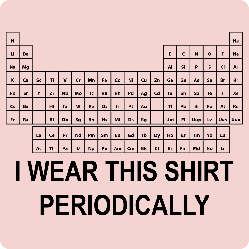 "I Wear this Shirt Periodically" (black) - Women's T-Shirt