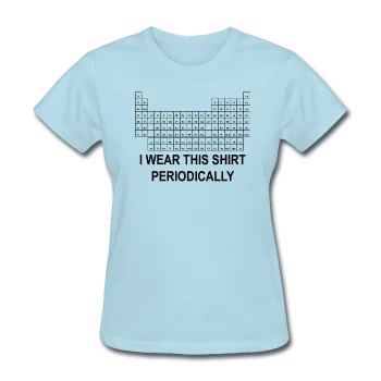 "I Wear this Shirt Periodically" (black) - Women's T-Shirt