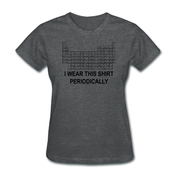 "I Wear this Shirt Periodically" (black) - Women's T-Shirt