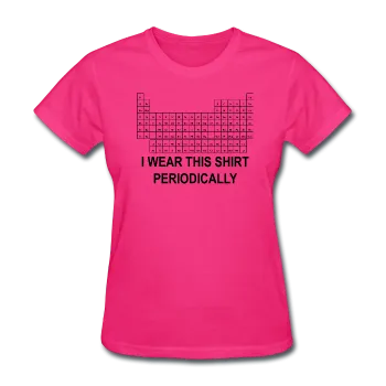 "I Wear this Shirt Periodically" (black) - Women's T-Shirt